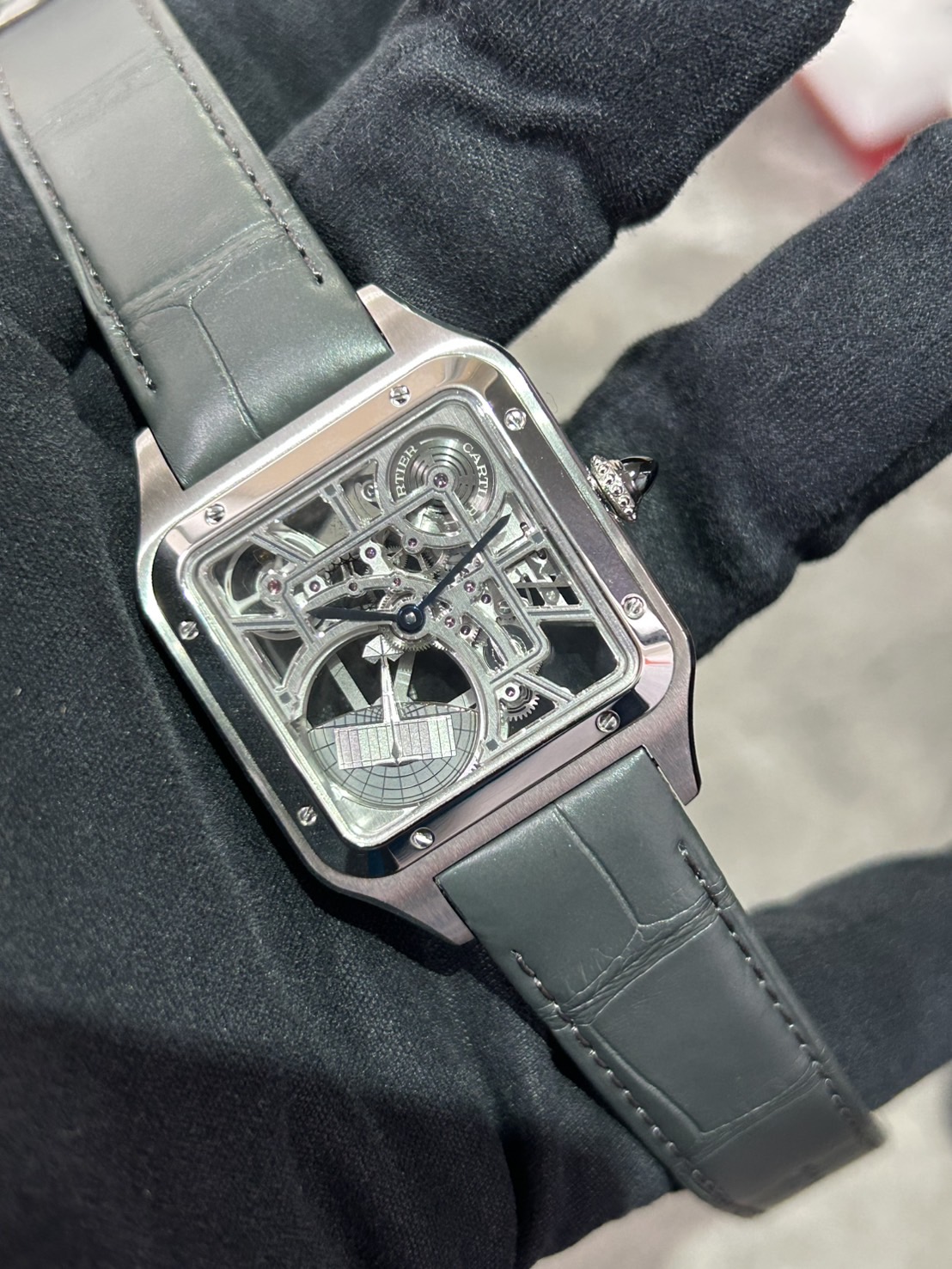 CARTIER(カルティエ) サントス デュモン スケルトン【2024年11月印】【極美品中古】【WHSA0032】