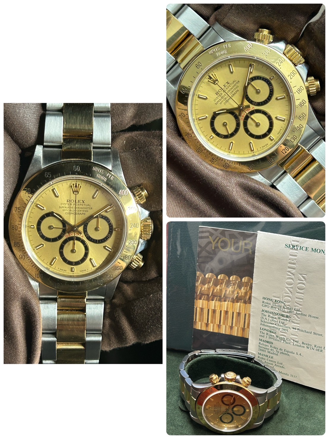 【逆6、トリチウム、シングルバックル】ROLEX(ロレックス)・デイトナ【E番】【中古美品】【16523】