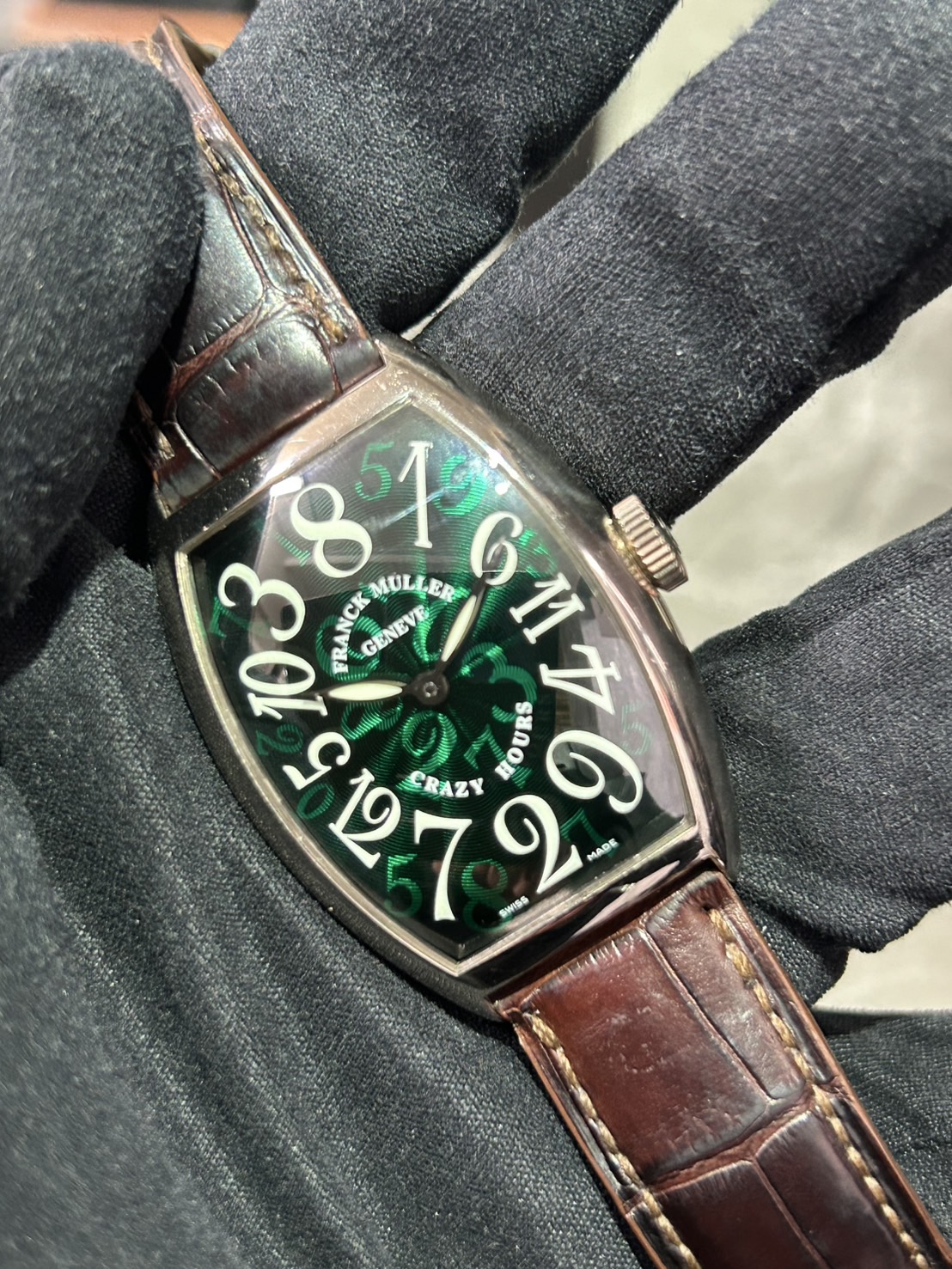 FRANCK MULLER(フランクミュラー) トノウ カーベックス クレイジー アワーズ 【2024年3月印】【中古品】【5850CH OG Green】