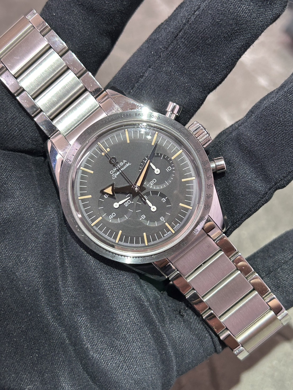 【3557本限定】OMEGA(オメガ)・スピードマスター 1957 トリロジー【2019年9月印】【中古品】【311.10.39.30.01.001】