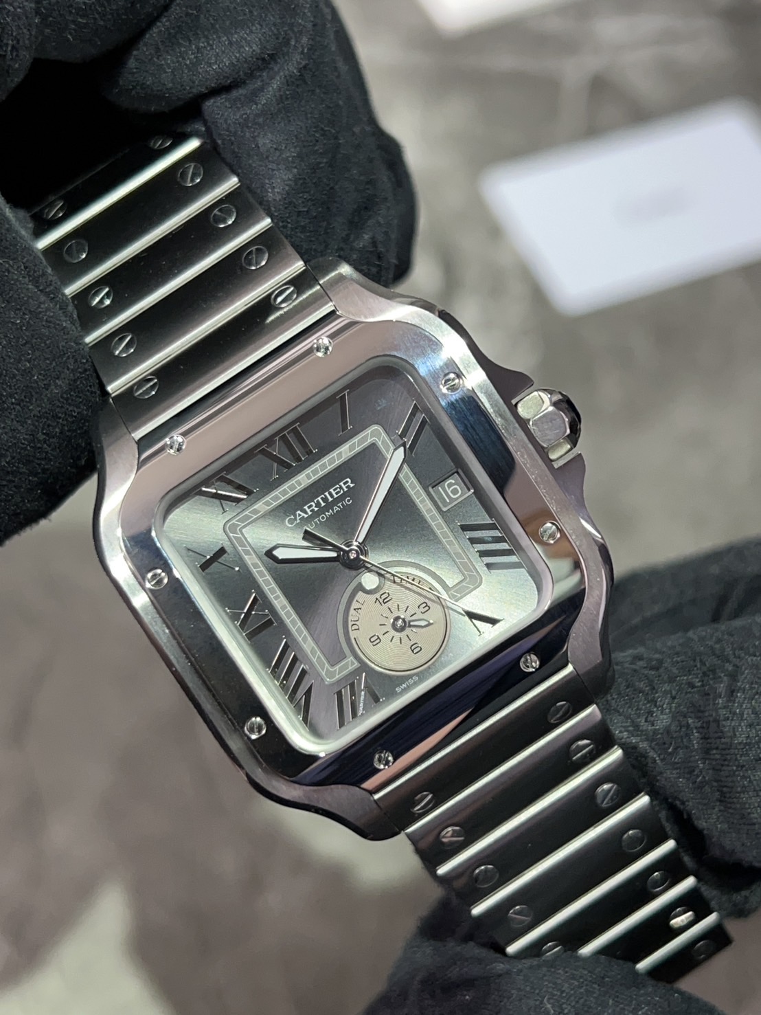 CARTIER(カルティエ) サントス デュアルタイム【2025年4月印】【極美品】【WSSA0076】