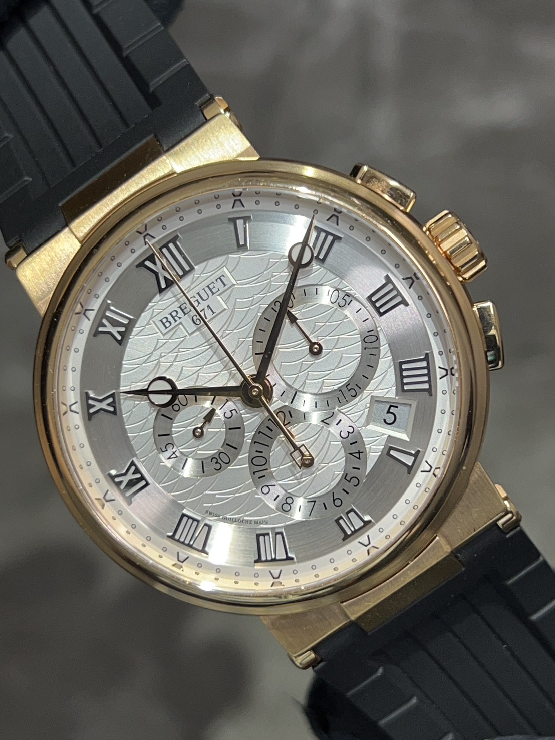 BREGUET(ブレゲ) マリーン クロノグラフ【2022年12月印】【中古品】【5527BR/12/5WV】