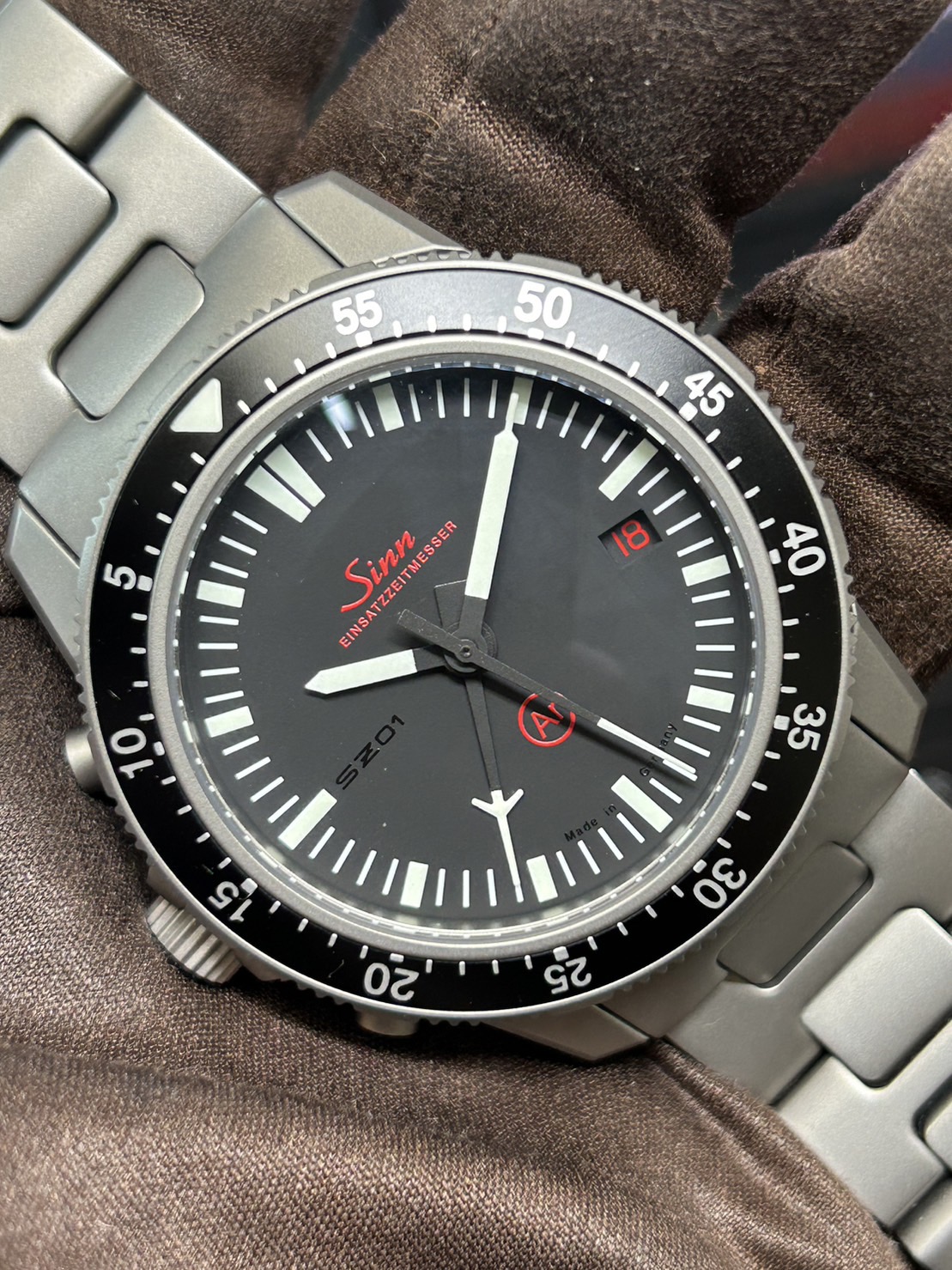 ジン Sinn 506.EZM1.1 ミッションタイマー20周年記念モデル クロノグラフ 500本限定 自動巻き メンズ 箱・保証書付き_739474