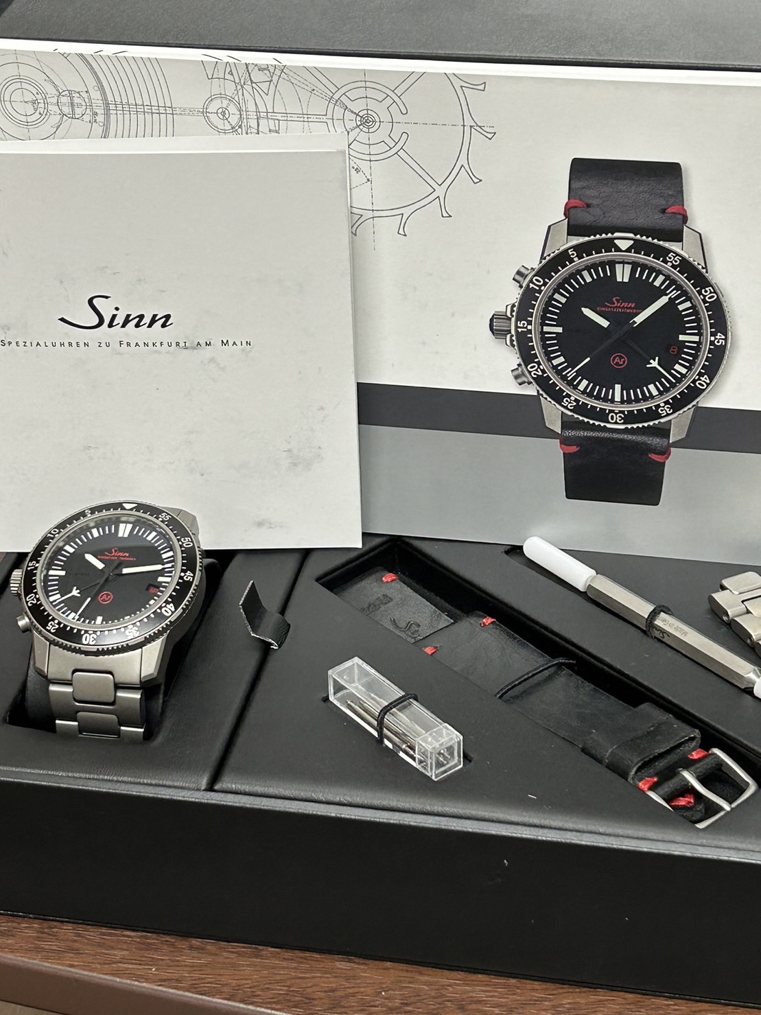 ジン Sinn 506.EZM1.1 ミッションタイマー20周年記念モデル クロノグラフ 500本限定 自動巻き メンズ 箱・保証書付き_739474