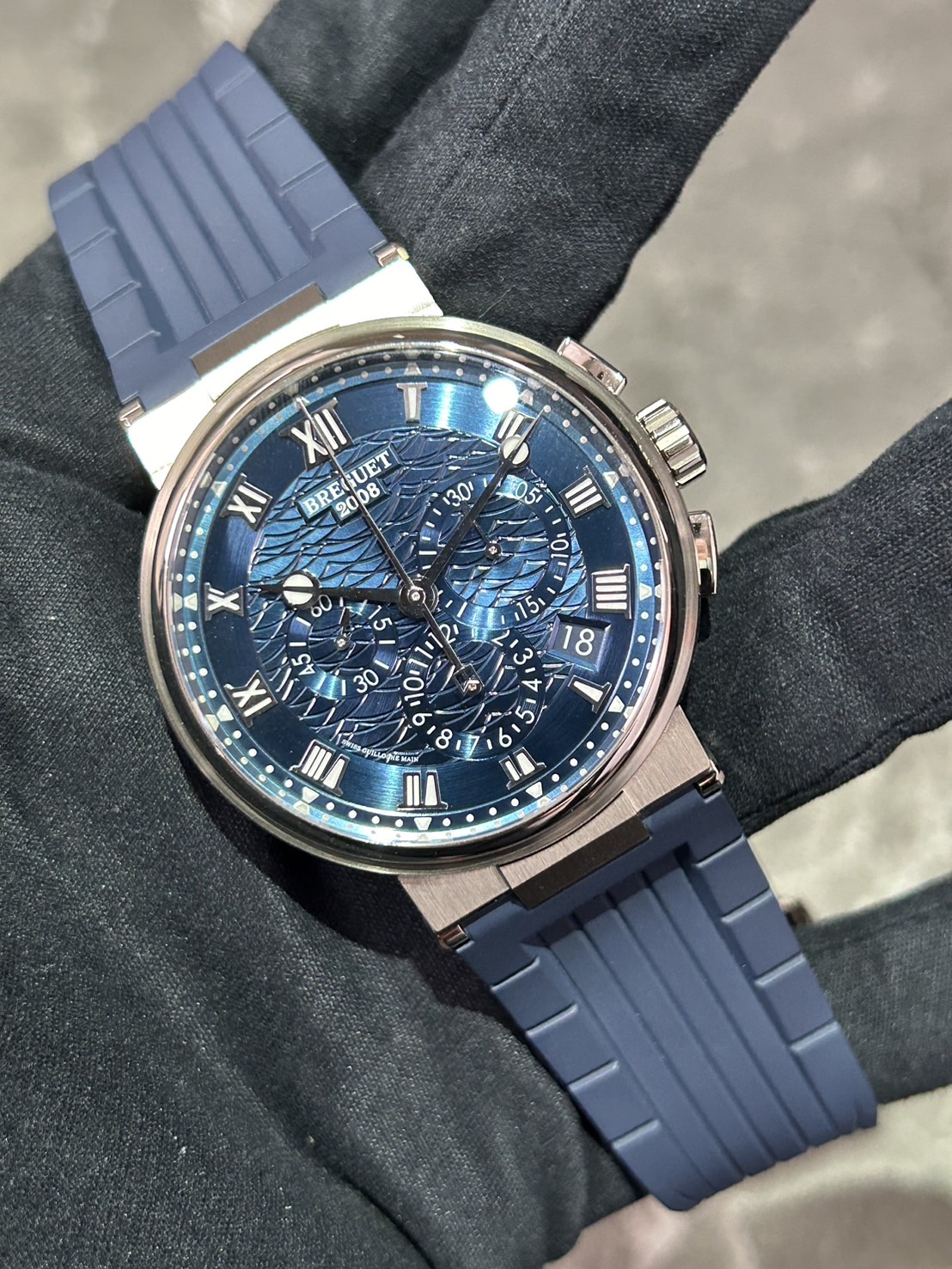 BREGUET(ブレゲ) マリーン クロノグラフ【2022年8月印】【中古美品】【5527BB/Y2/5WV】