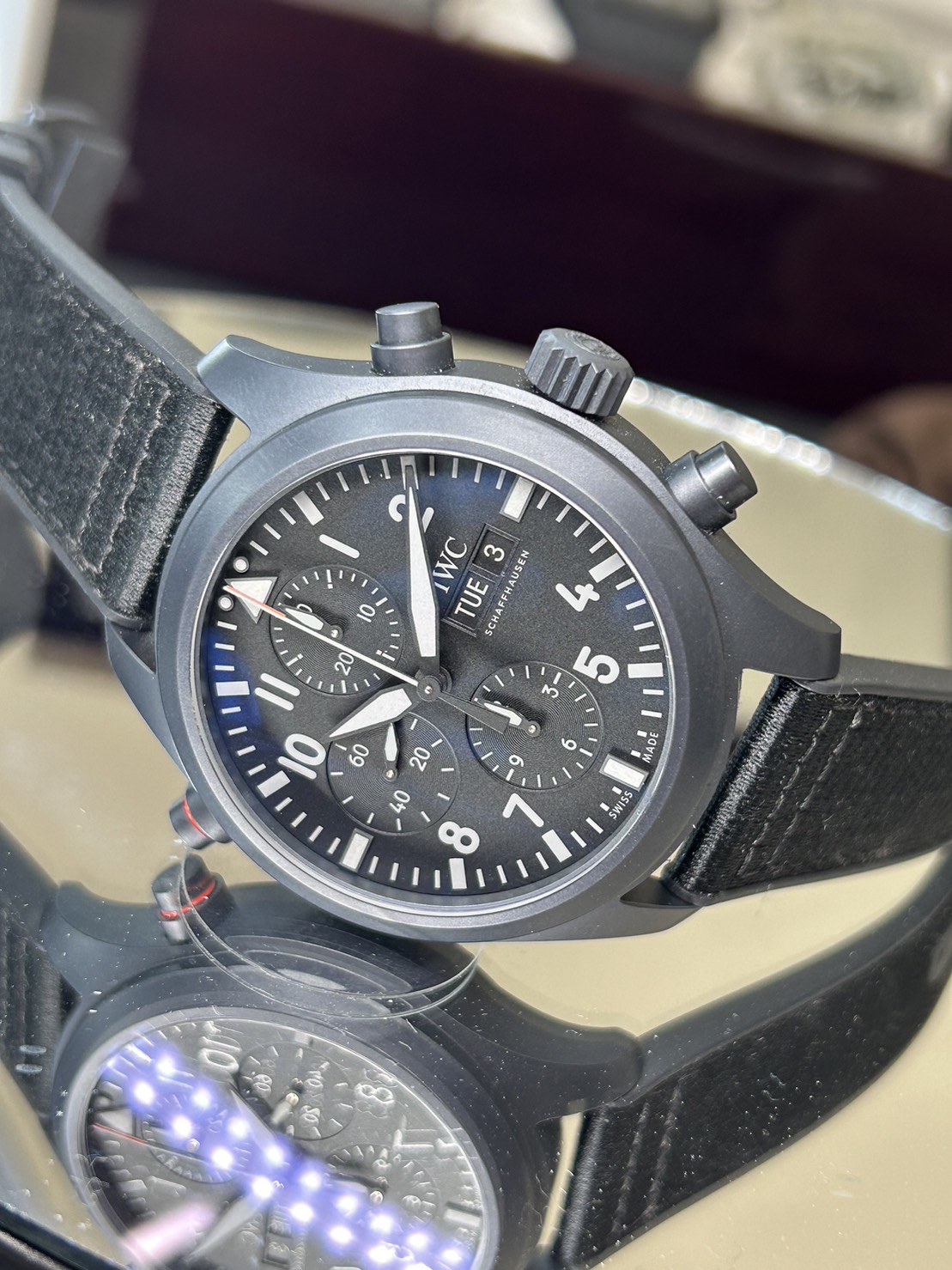 IWCパイロットウォッチトップガンセラタニウム【2022年12月印】【中古品】【IW371815】