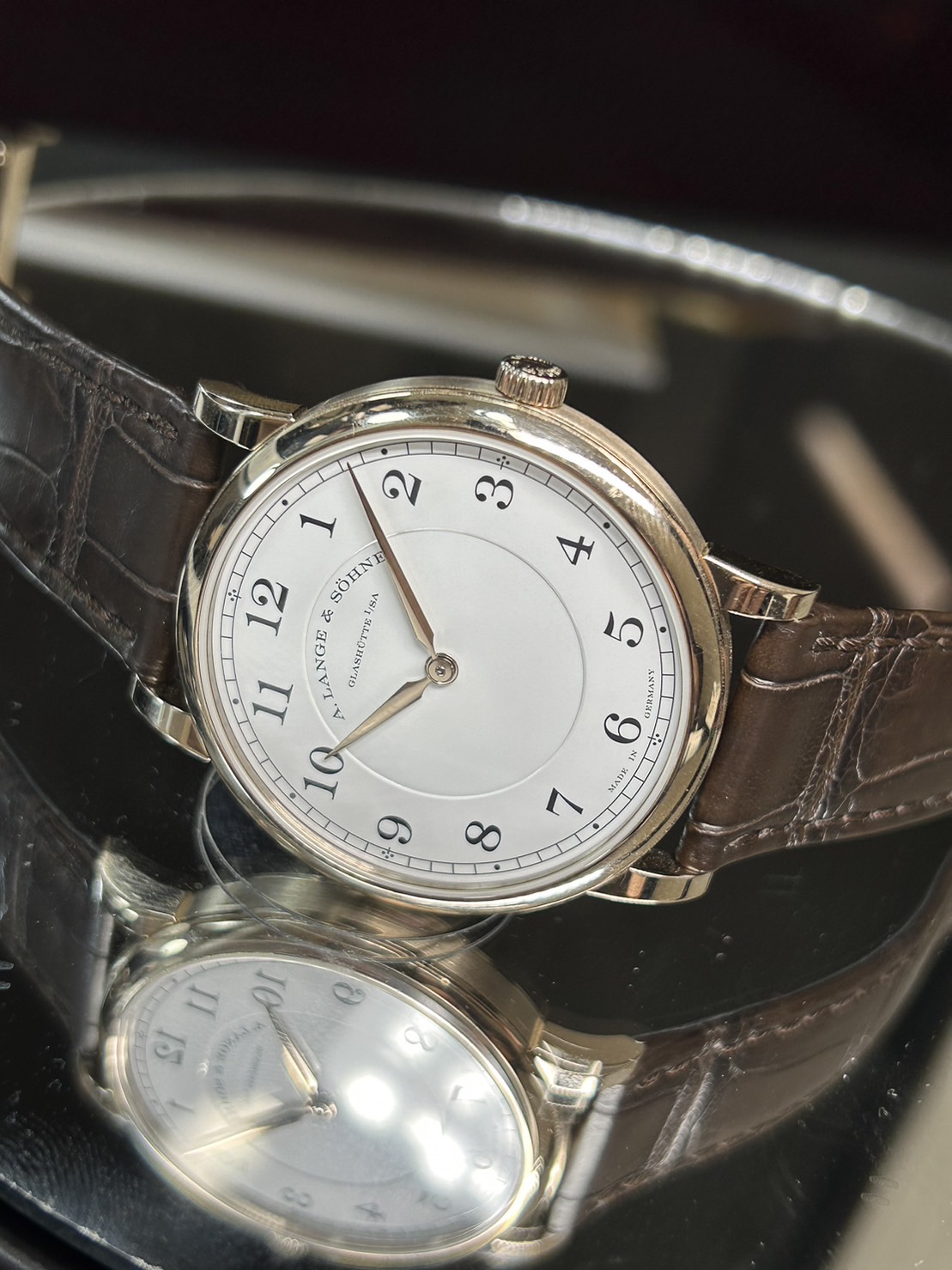 【175本限定】A.LANGE&SOHNE( A.ランゲ&ゾーネ)・1815フラッハ ハニーゴールド【2021年5月印】【中古品】【239.050/LS2396AA】【ドレス】