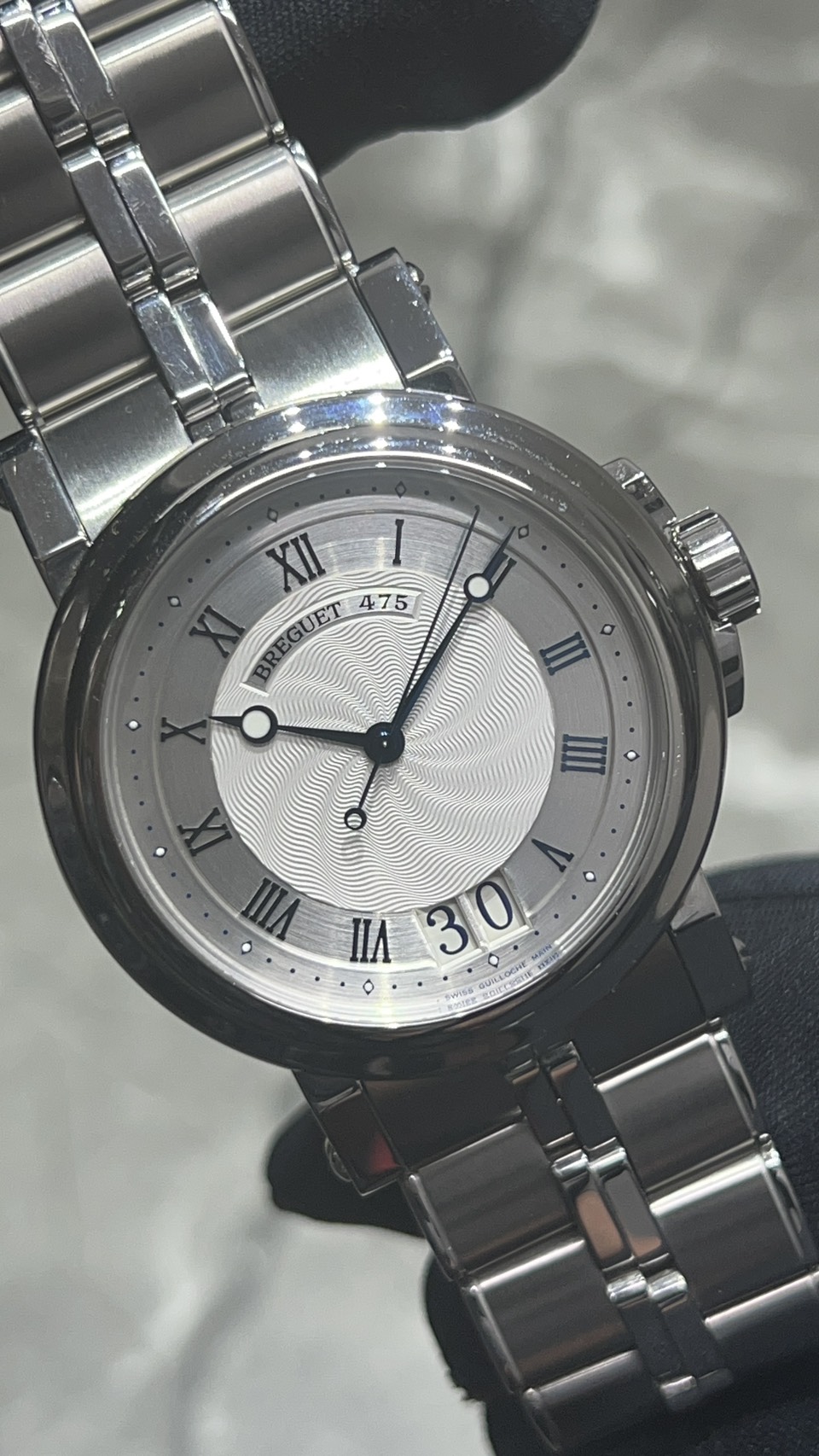 【夏先取りフェア！！（6月末迄）】BREGUET(ブレゲ) マリーン【2006年1月印】【中古品】【5817ST/12/SV0】