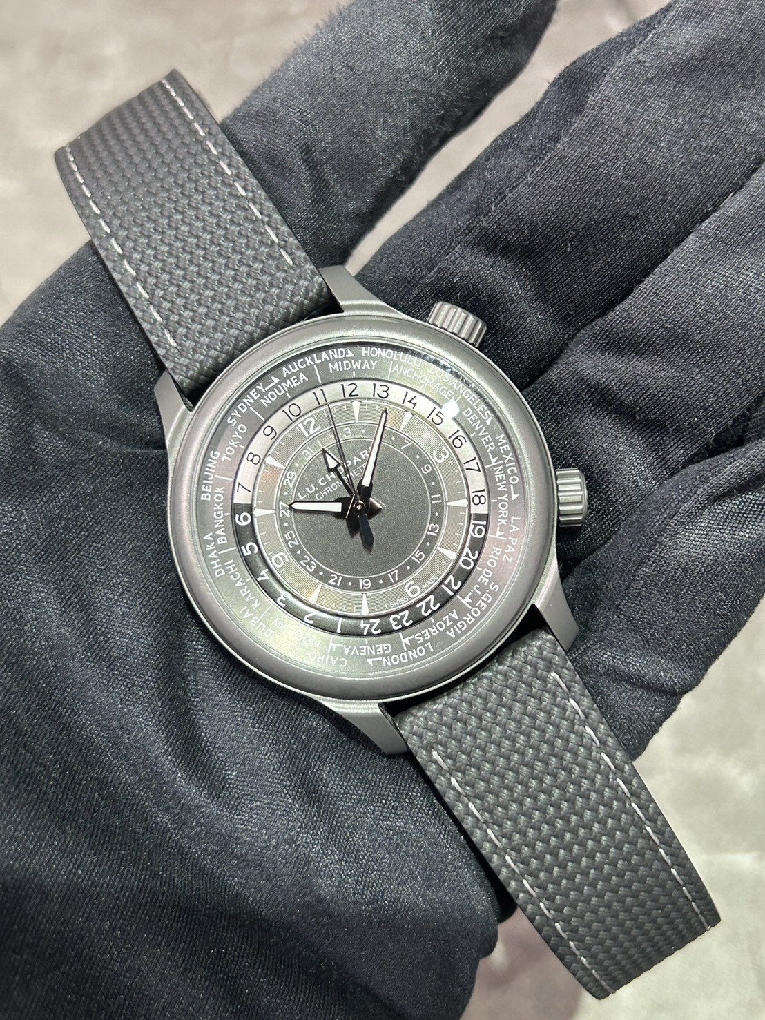 【250本限定】CHOPARD（ショパール）L.U.C TIME TRAVELER ONE BLACK【2023年10月印】【極美品中古】【168574-3008】