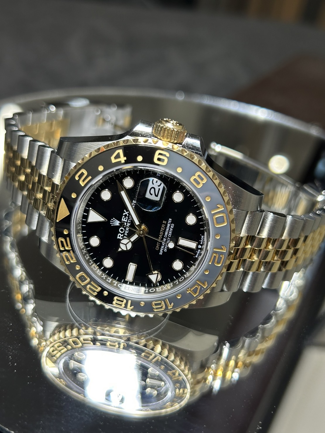 ROLEX(ロレックス)・ＧＭＴマスターⅡコンビ【2023年5月印】【中古美品】【126713ＧＲＮＲ】