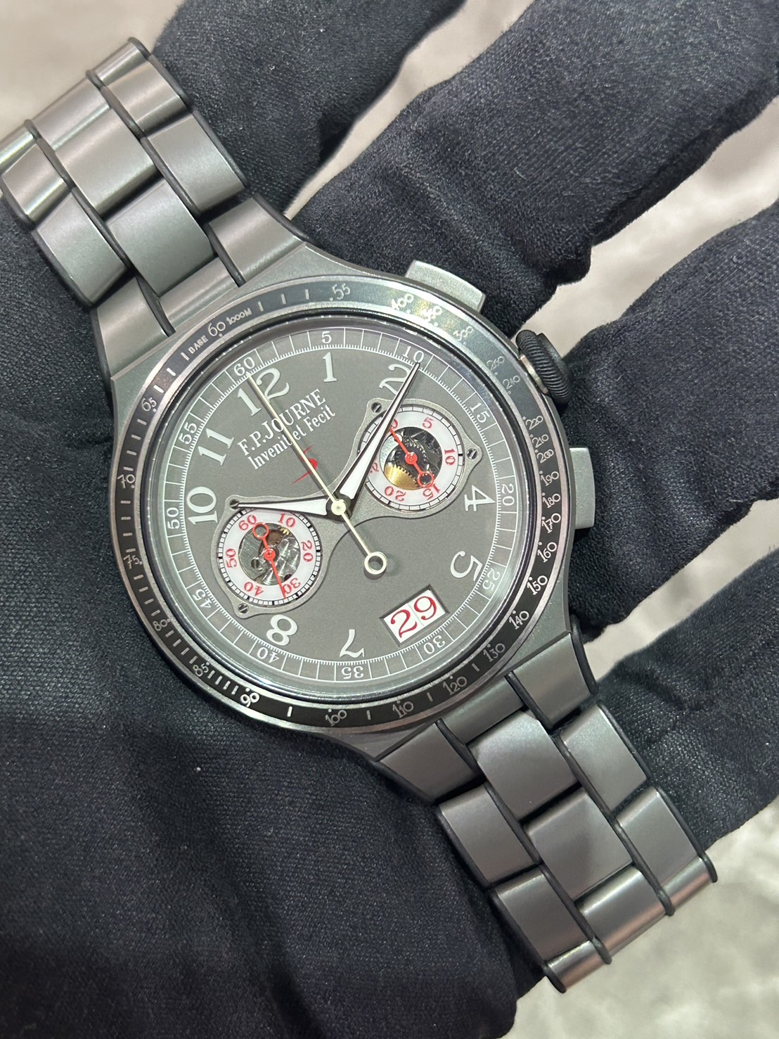 F.P.JOURNE(フランソワ ポール ジュルヌ) ラインスポーツ クロノグラフ ラトラパンテ【2019年7月印】【中古品】