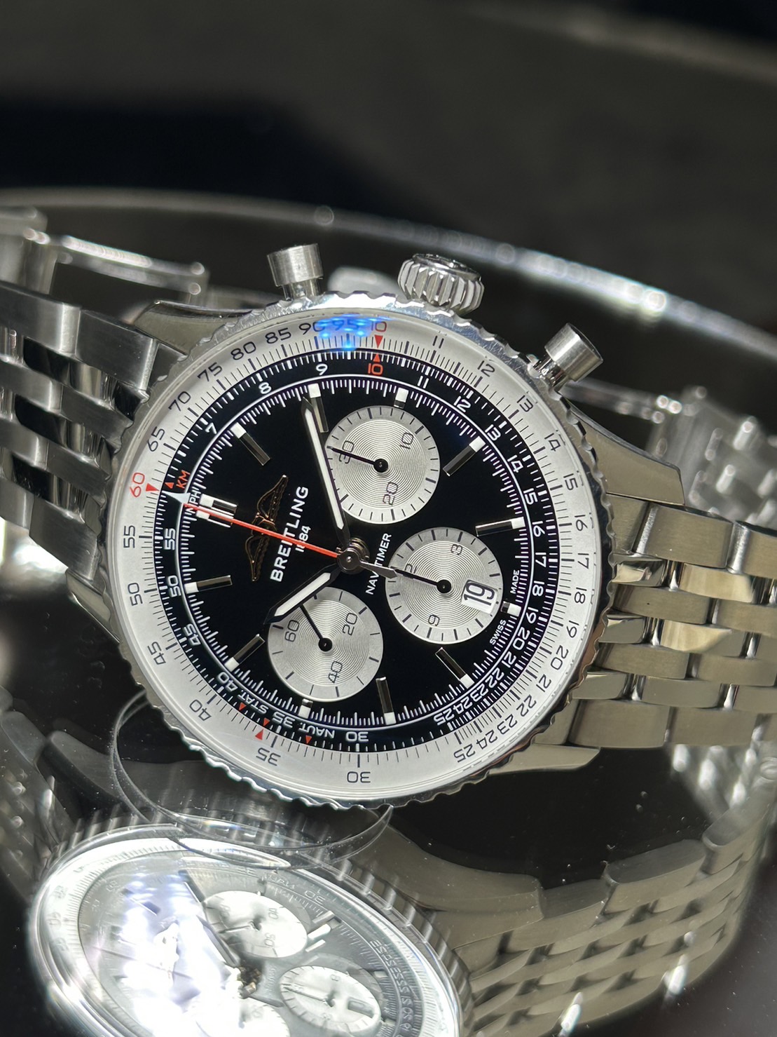 BREITLING(ブライトリング)・ナビタイマーB01【2022年5月印】【中古品】【AB0138211B1A1】
