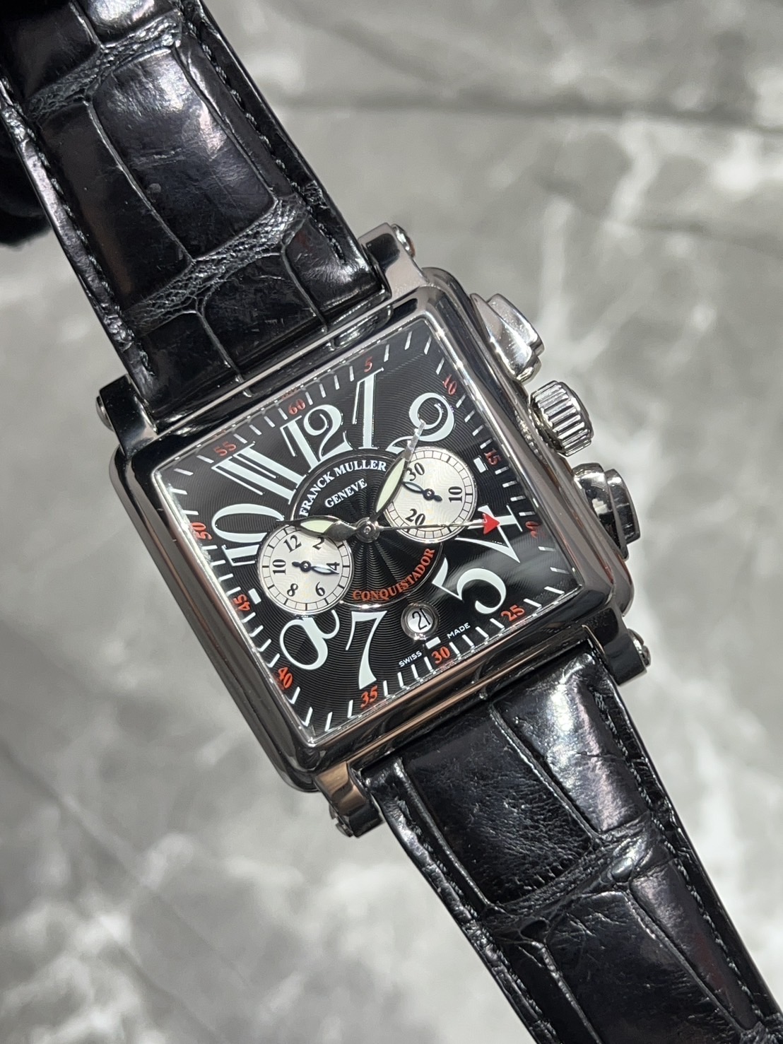 FRANCK MULLER(フランクミュラー) コンキスタドール コルテス クロノグラフ【保証書ブランク】【中古品】【10000HCC】