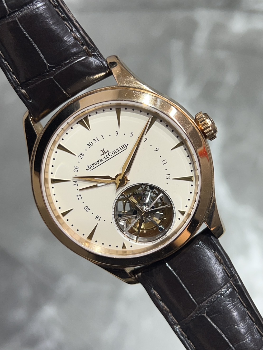 JAEGER-LECOULTRE(ジャガールクルト) マスターデイト トゥールビヨン39【2019年5月印】【中古品】【Q1652410】