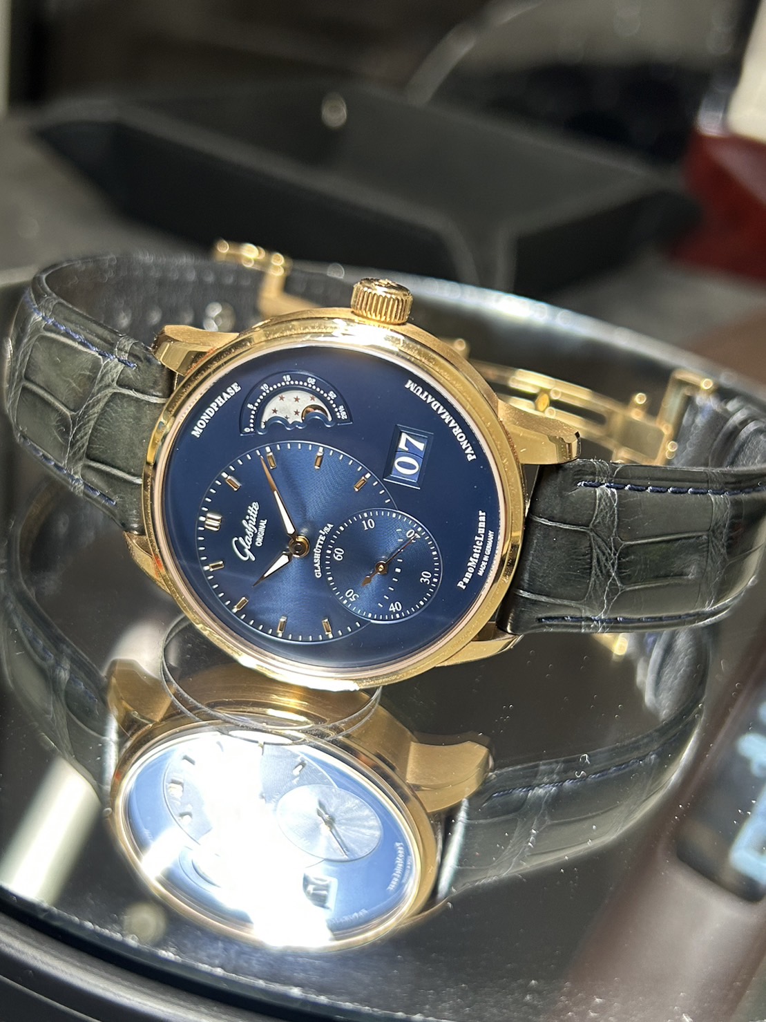 GLASHUTTE ORIGINAL (グラスヒュッテオリジナル)・パノマティックルナ【2019年12月印】【中古美品】【1-90-02-11-35-50】