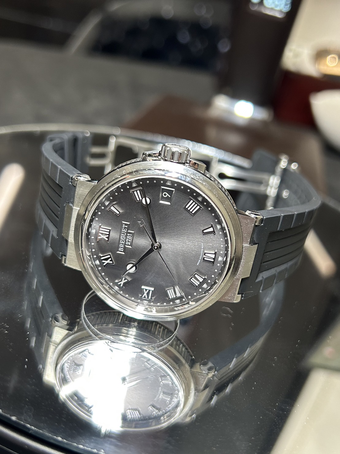 BREGUET(ブレゲ)・チタンマリーン【2018年12月印】【中古美品】【5517TI/G2/5ZU】