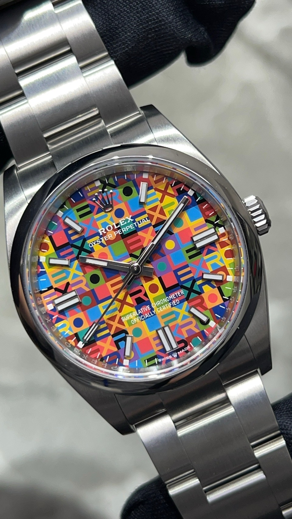 ROLEX(ロレックス) オイスターパーペチュアル36 マルチカラー ジュビリーモチーフ 【2026年8月印】【極美品中古】【126000】