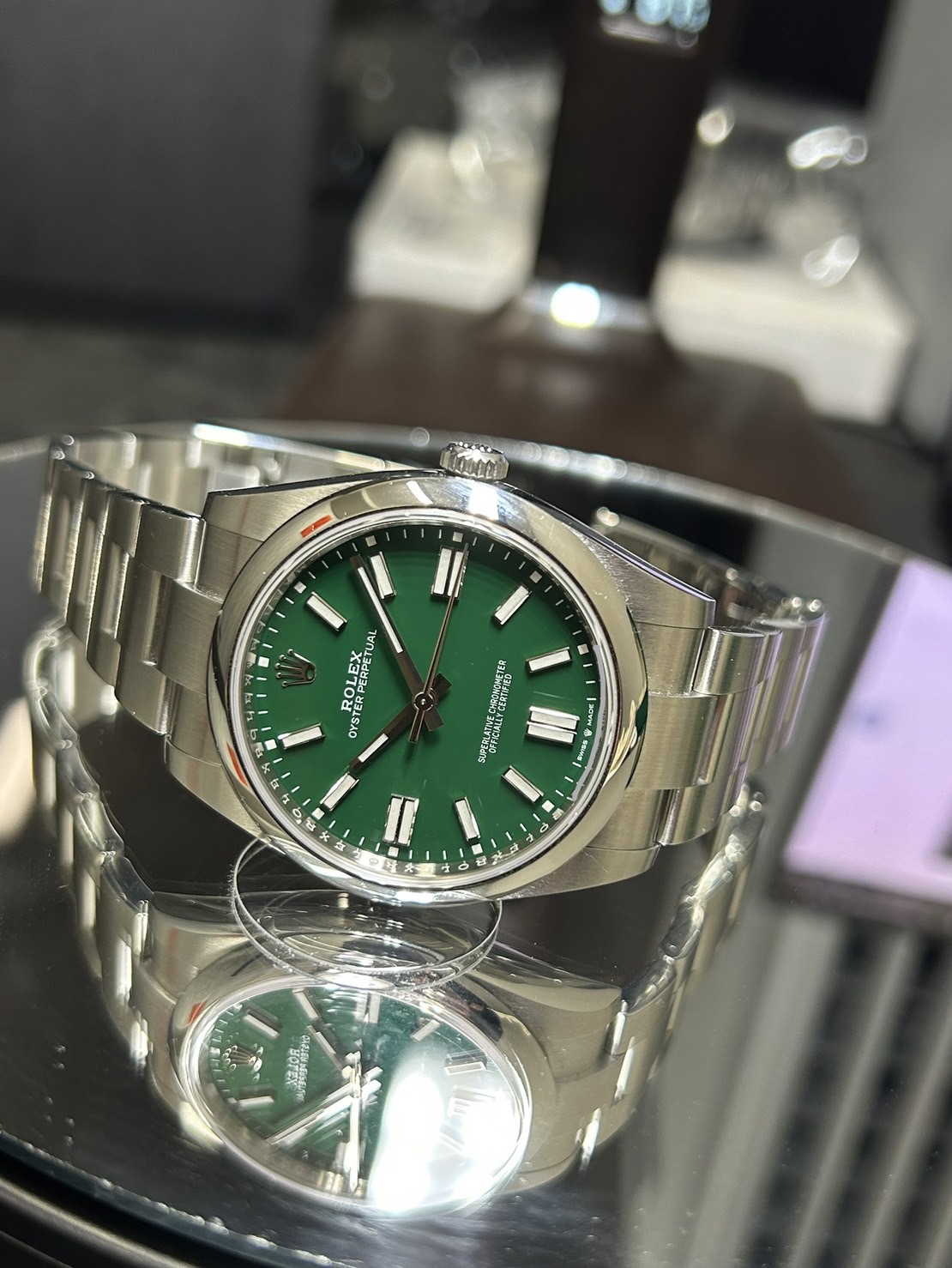 ROLEX(ロレックス)オイスターパーペチュアル【2022年7月印】【中古美品】【124300】