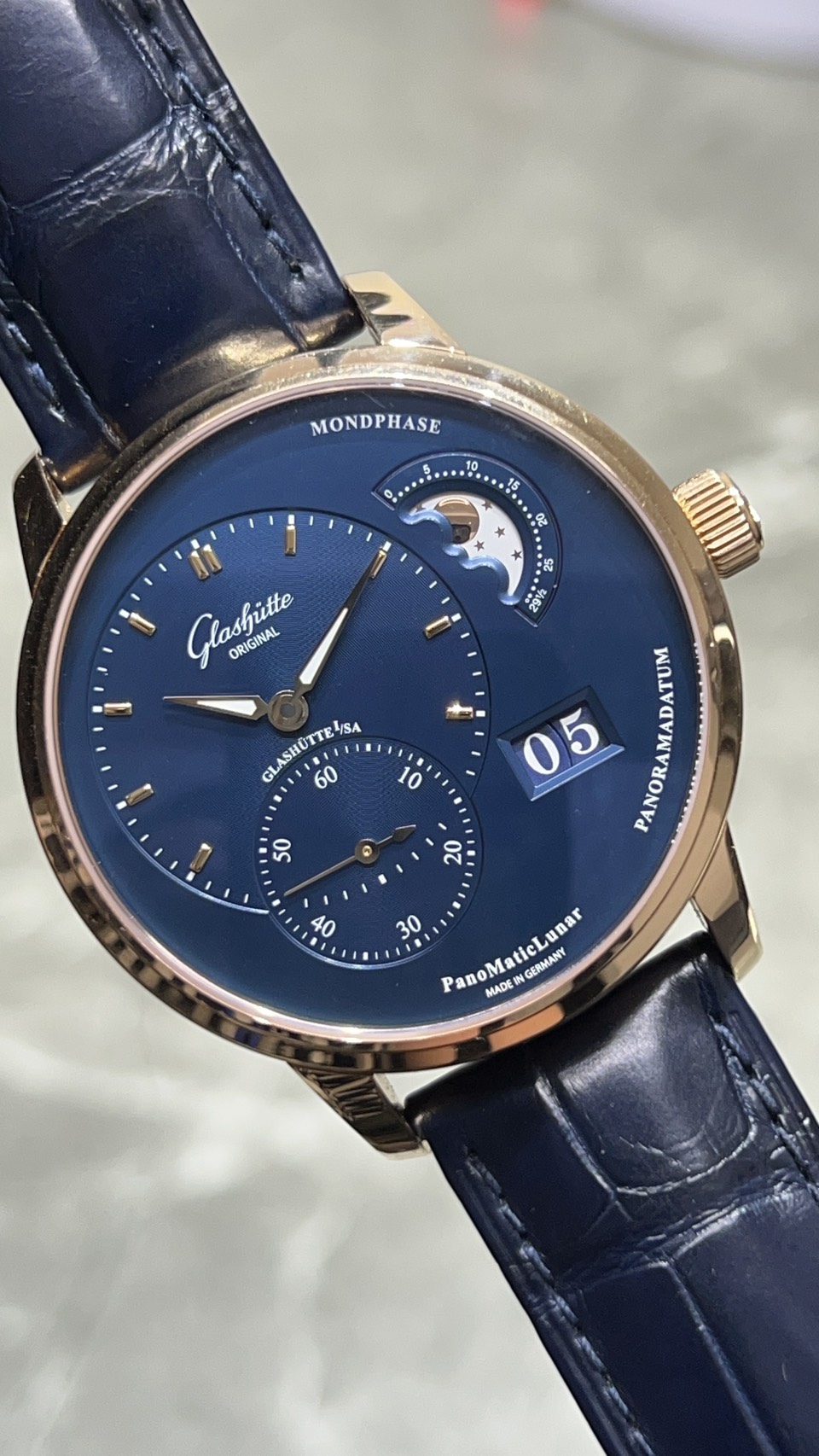 GLASHUTTE ORIGINAL (グラスヒュッテオリジナル) パノマティックルナ【2025年9月印】【中古品】【1-90-02-11-35-61】