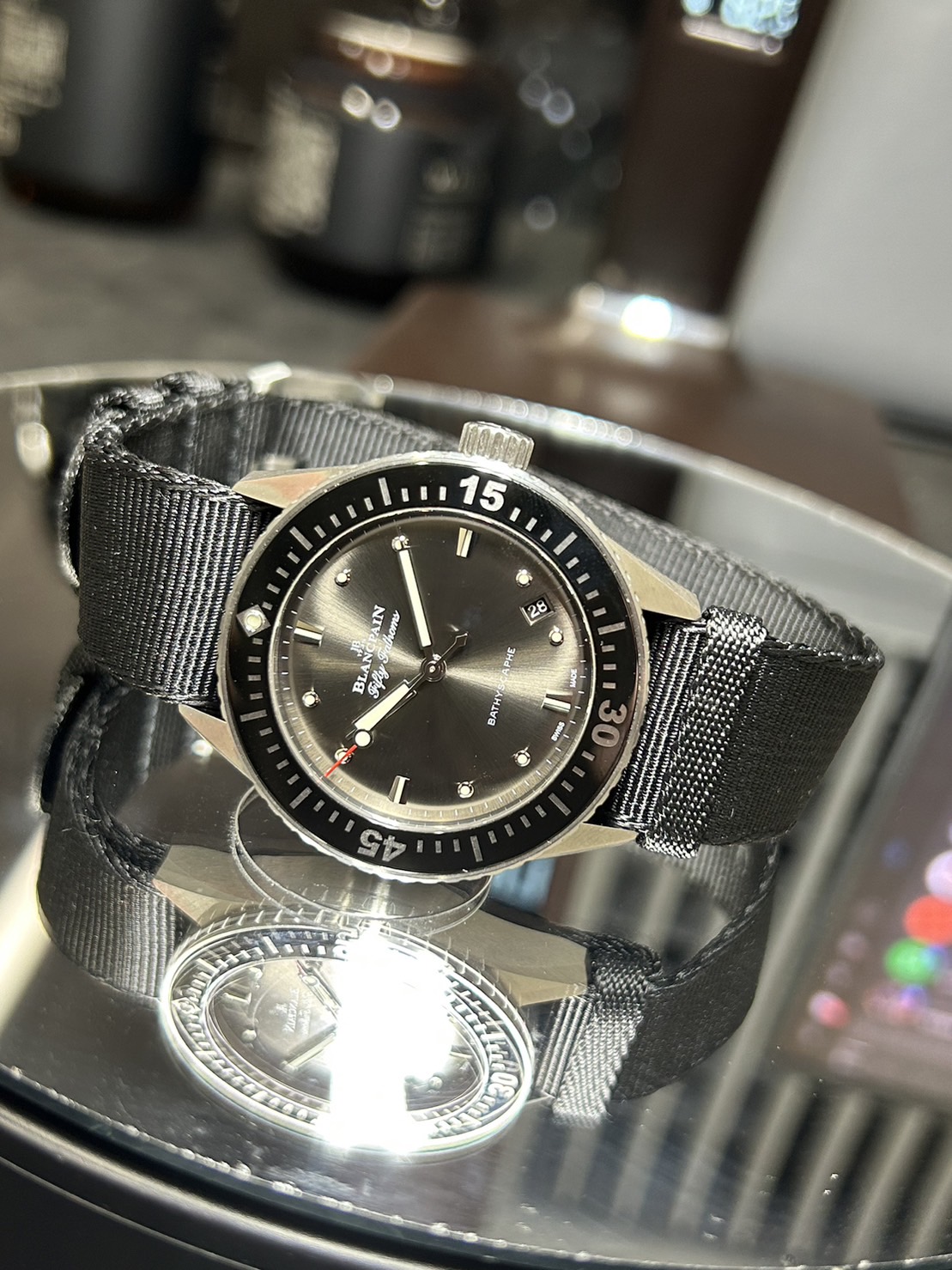 【4月3日午前中で取り下げ】BLANCPAIN(ブランパン)・フィフティファゾムス【2021年2月印】【中古美品】【5100B 1110 NABA】