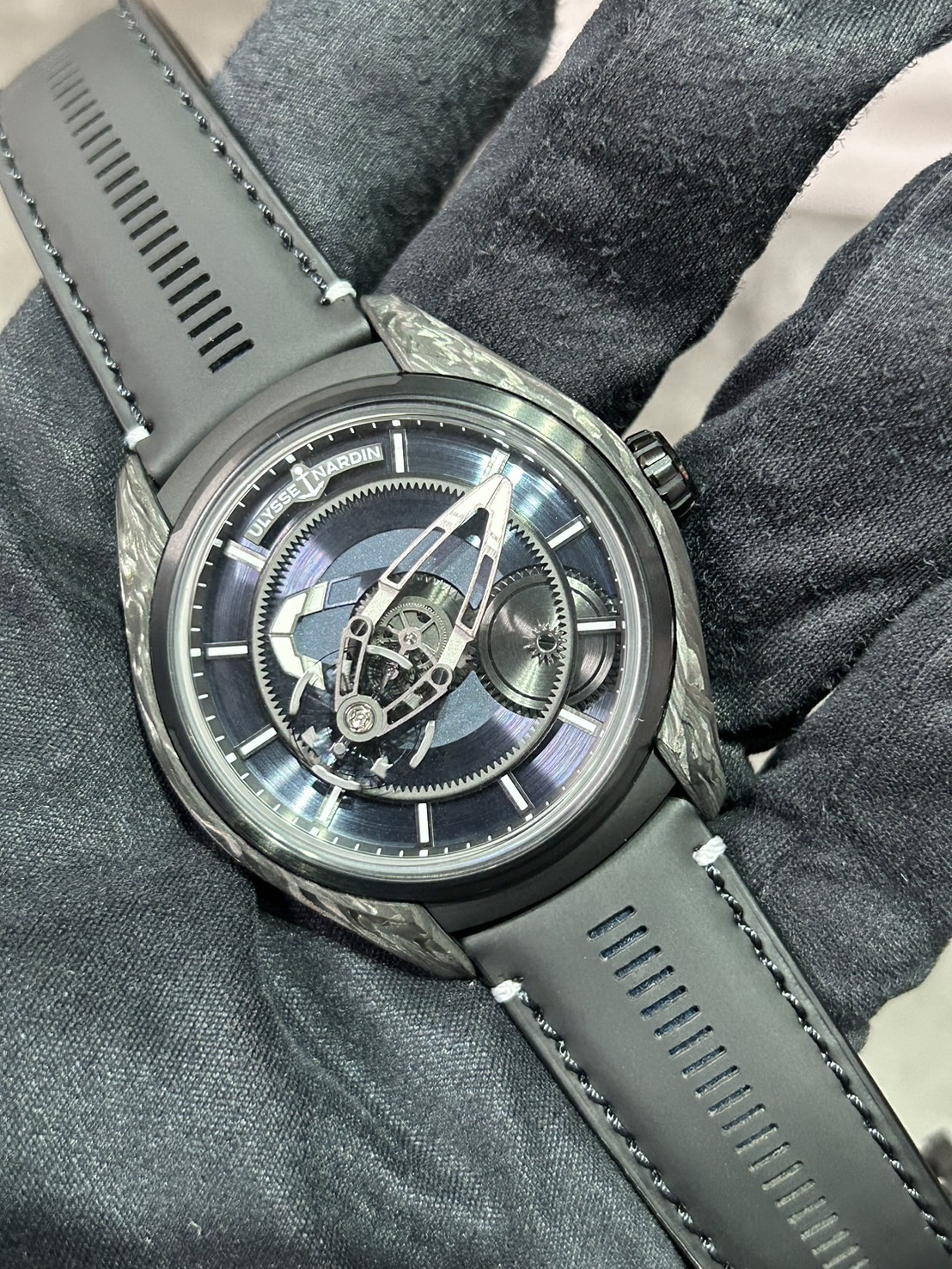 【【限定50本】ULYSSE NARDIN(ユリス ナルダン) フリークX【2024年7月印】【極美品】【2303-270LE-3A-YOSH/0A】