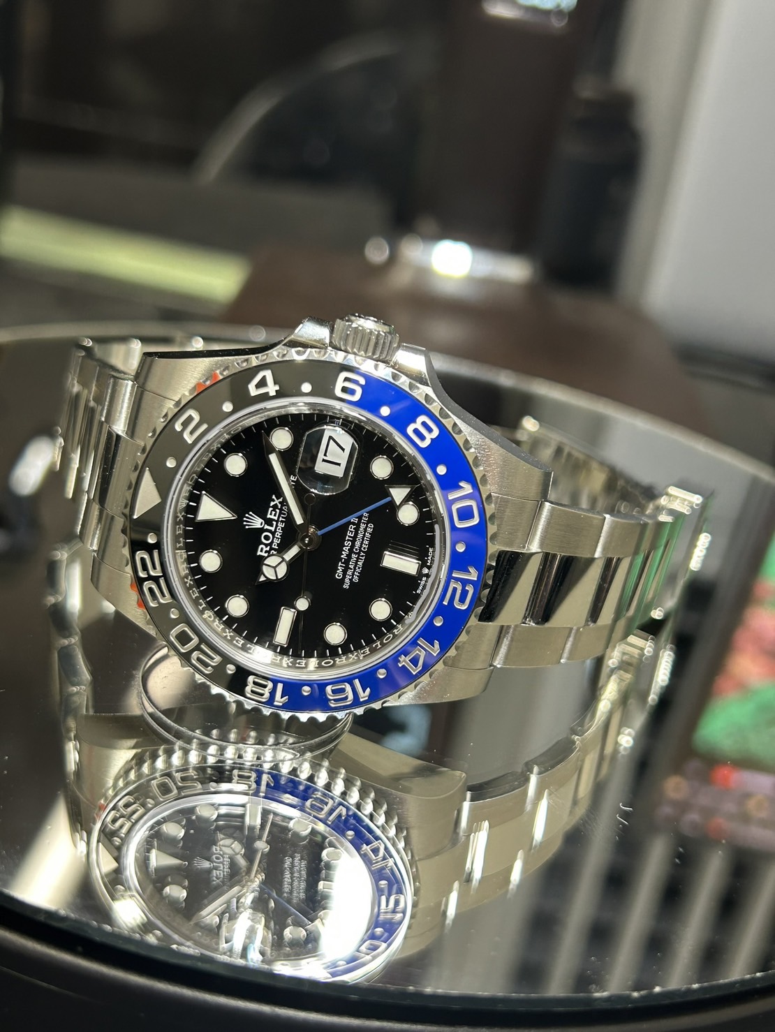 ROLEX（ロレックス）・GMTマスターⅡ・バッドマン【2021年12月印】【極美品】【126710BLNR】