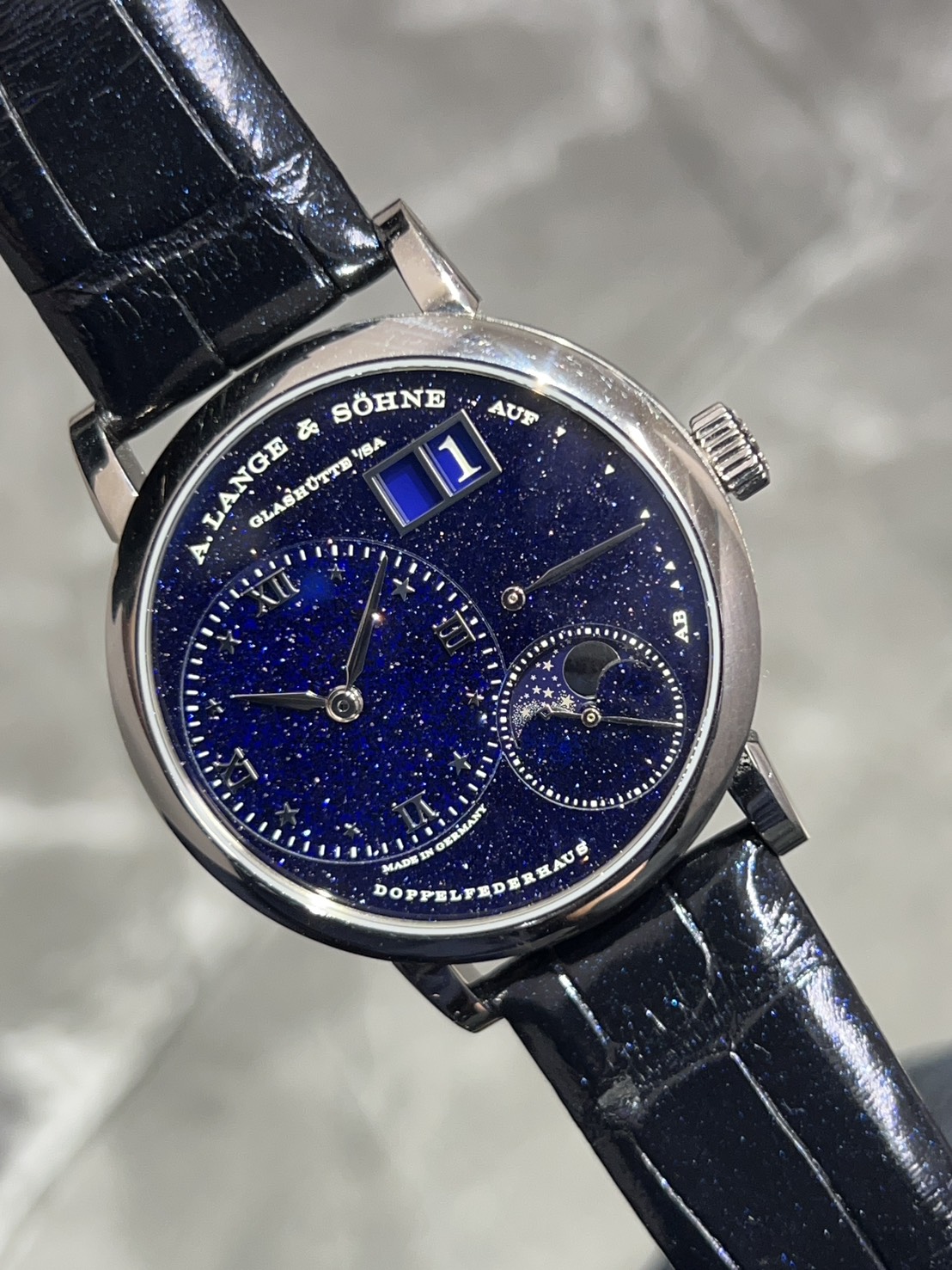 A.LANGE&SOHNE( A.ランゲ&ゾーネ) リトルランゲ1 アベンチュリンダイヤル【2023年5月印】【中古品】【182.086】