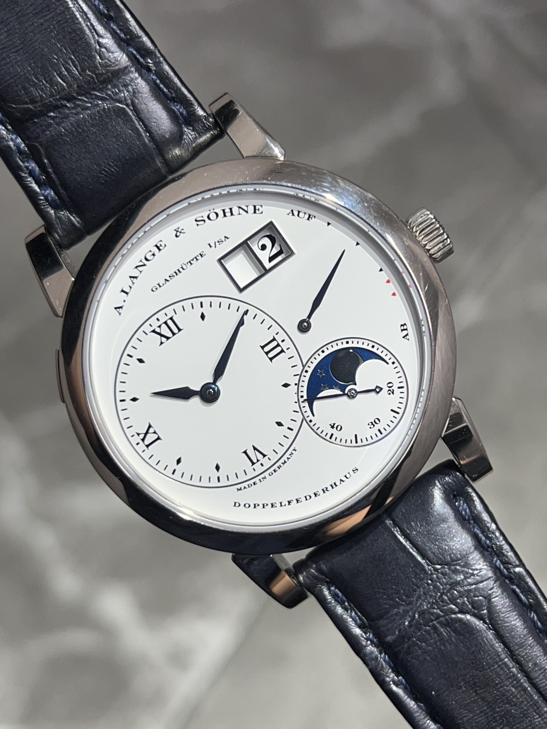 【限定30本】A.LANGE&SOHNE (ランゲ＆ゾーネ) ランゲ1 ムーンフェイズ【2012年9月印】【中古品】【109.049】