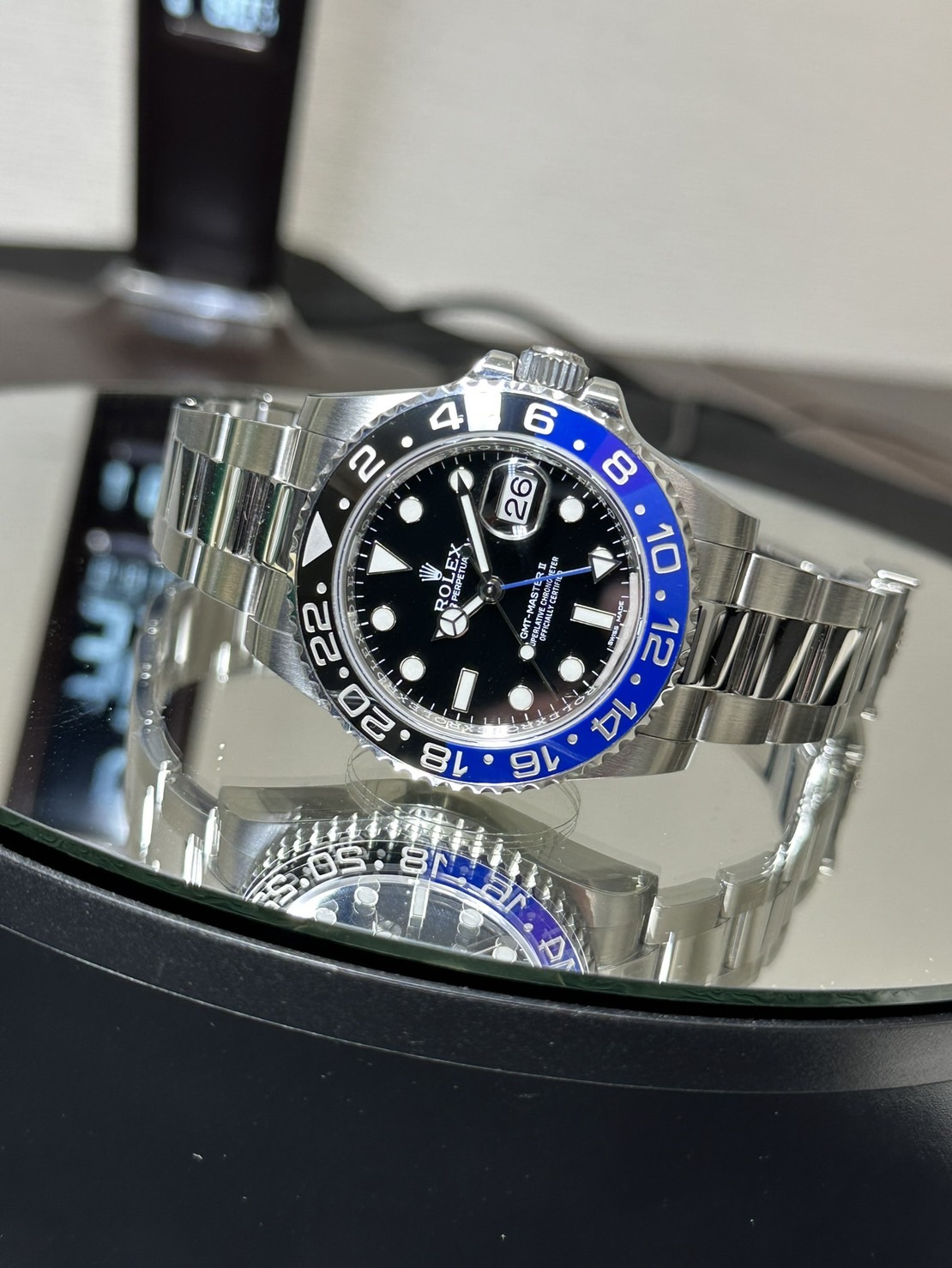 ROLEX(ロレックス)・GMTマスターⅡ【2015年4月印】【中古品】【116710BLNR】