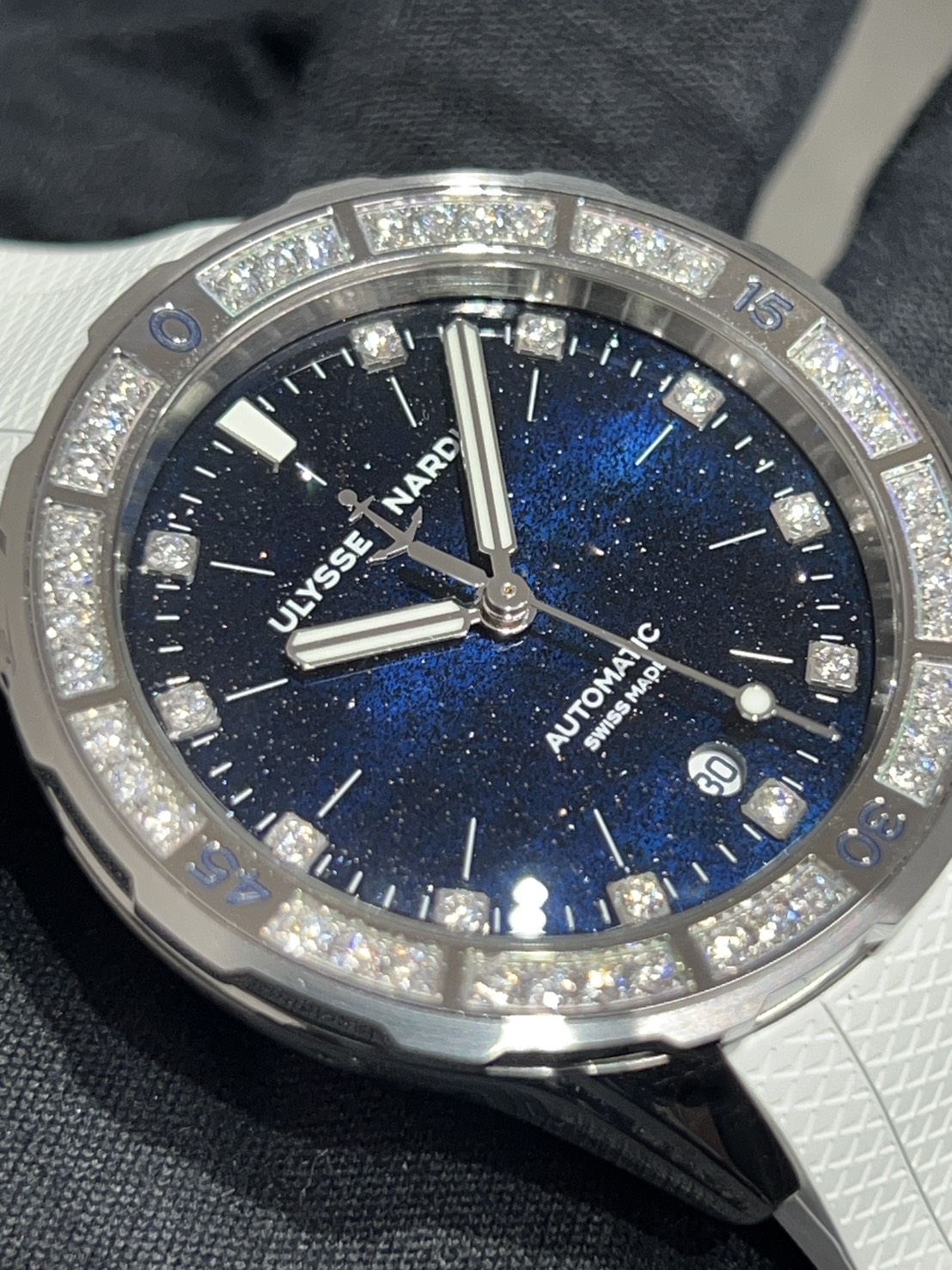 【12月25日営業終了迄の特価！（終了後は通常価格となります）】ULYSSE NARDIN(ユリス ナルダン) ダイバー スターリーナイト 【2024年2月印】【中古美品】【8163-182B1-3A/3A】