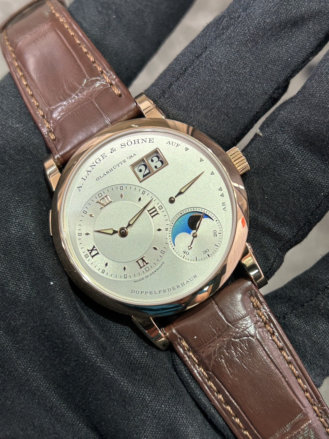 A.LANGE&SOHNE (ランゲ＆ゾーネ) ランゲ1 ムーンフェイズ　【2024年10月印】【中古美品】【192.032/LSLS1924AD】