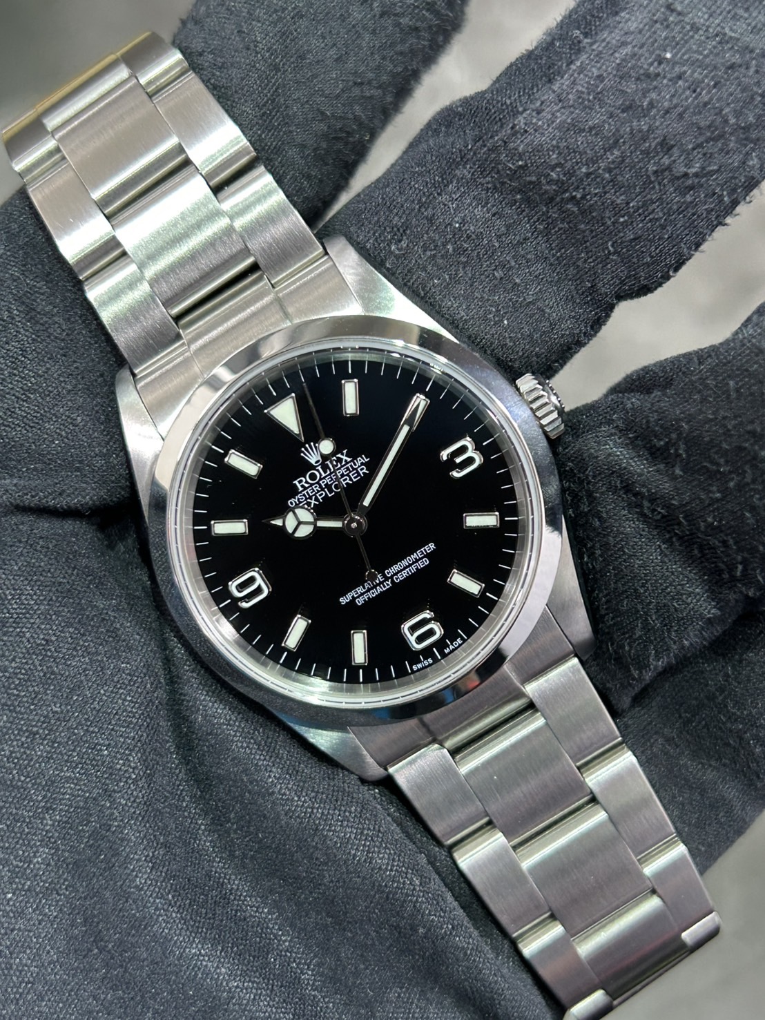 ROLEX(ロレックス) エクスプローラーI F番【2004年8月印】【中古品】【114270】
