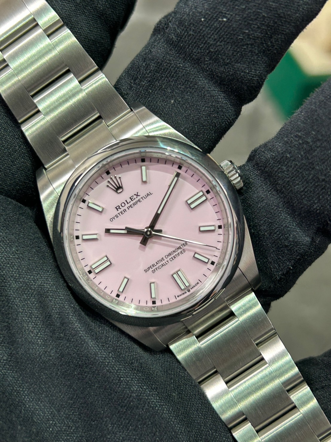 ROLEX(ロレックス) オイスターパーペチュアル36 キャンディピンク【2024年5月印】【極美品中古】【126000】