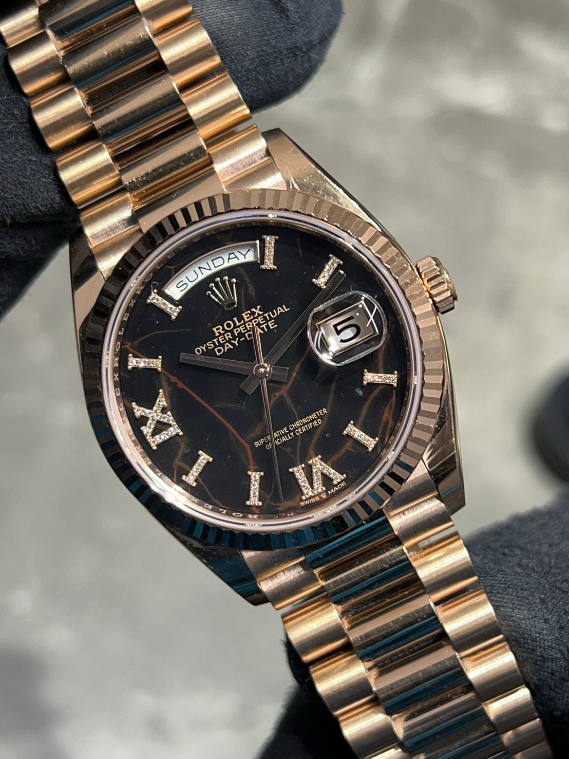 【12月25日営業終了迄の特価！（終了後は通常価格となります）】ROLEX(ロレックス) デイデイト アイゼンキーゼル【2021年10月印】【中古品】【128235】