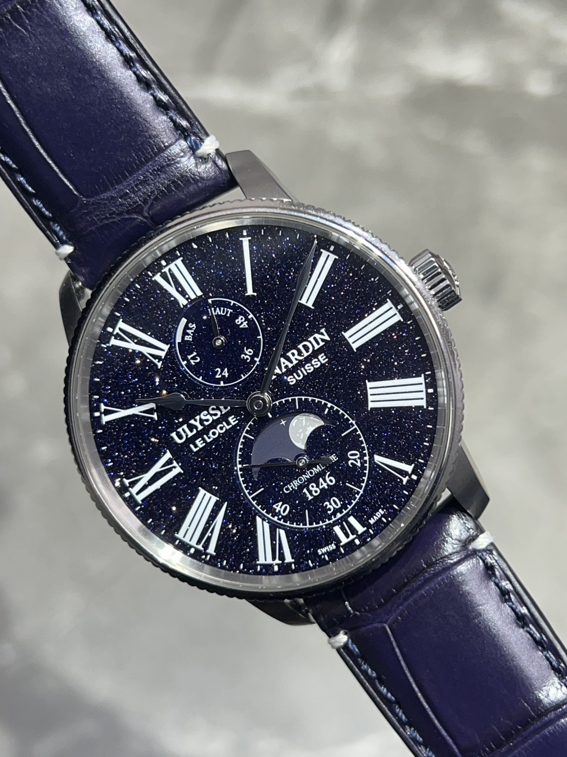 【12月25日営業終了迄の特価！（終了後は通常価格となります）】【限定300本】ULYSSE NARDIN(ユリス ナルダン) マリーン トルピユール【2024年4月印】【中古美品】【1193-310LE-3A-AVE/1A】