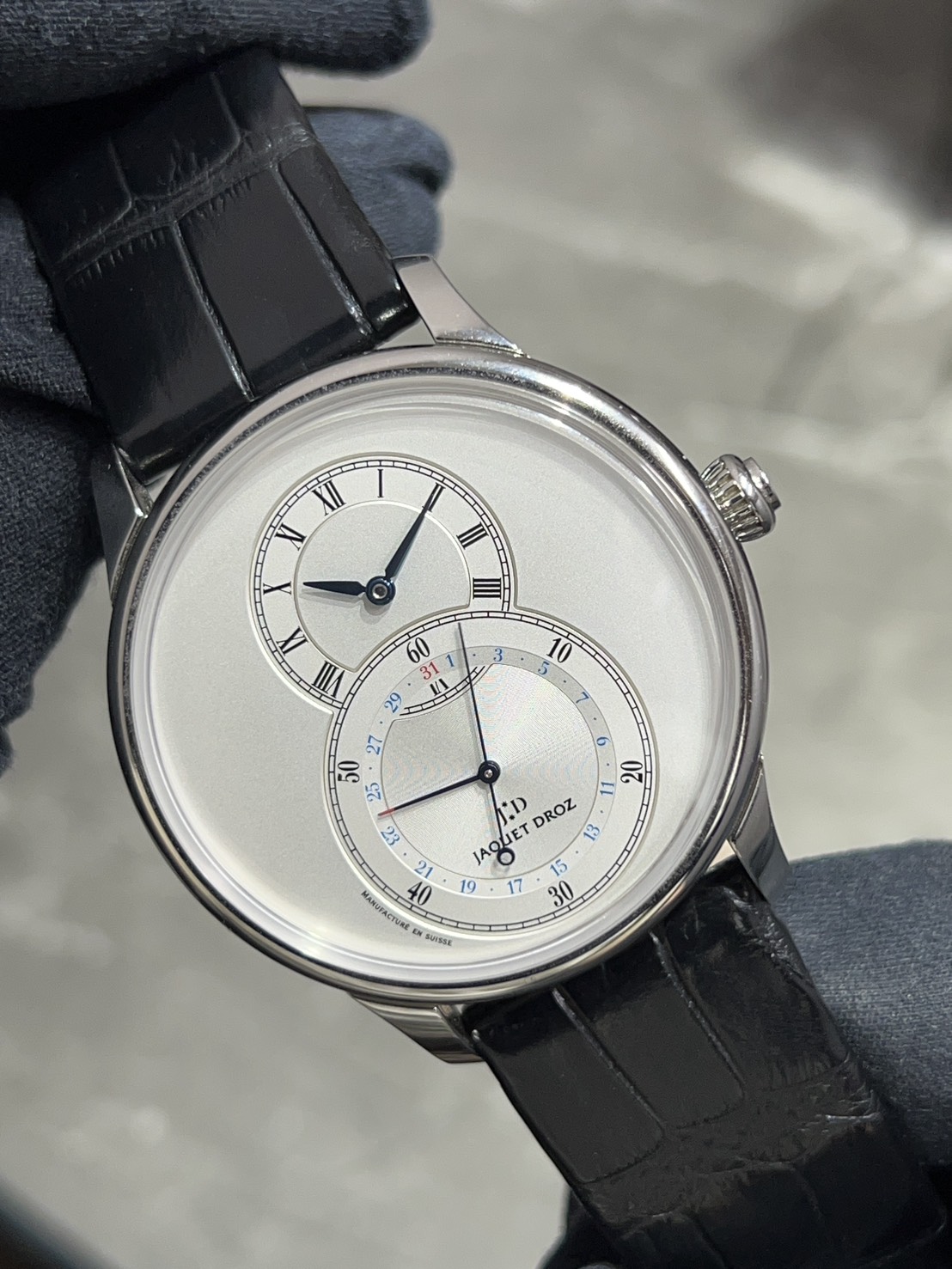 JAQUET DROZ (ジャケ ドロー) グランセコンド カンティエーム【2011年10月印】【中古品】【J007030242】